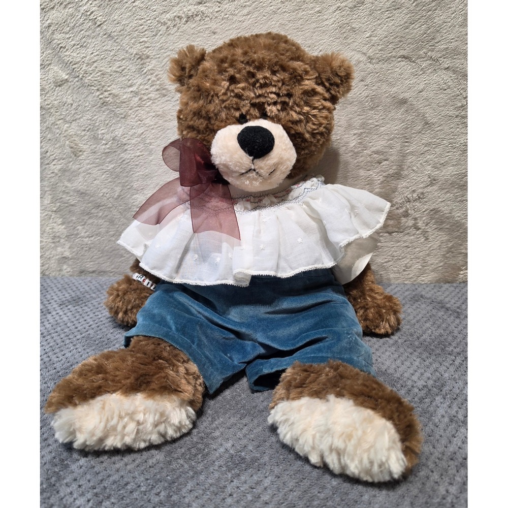 Best Made Toys Brown Plush‎ Teddy Bear with Clothes Thank You Heart 15 Inch